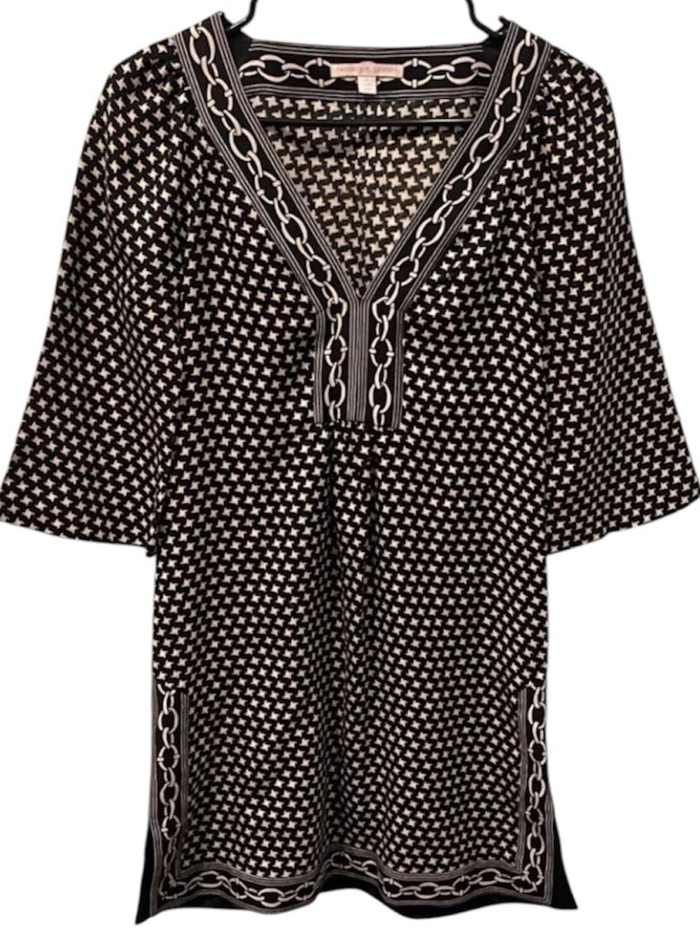 REBECCA TAYLOR TUNIC or MINI DRESS COTTON SILK BLEND SIZE 8